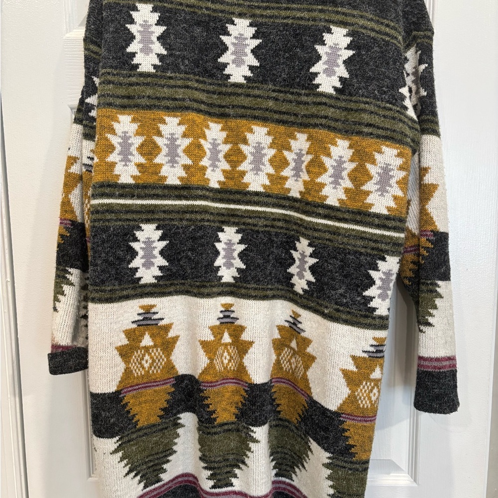 Vintage Southwestern Patterned Cardigan - Picture 2 of 2